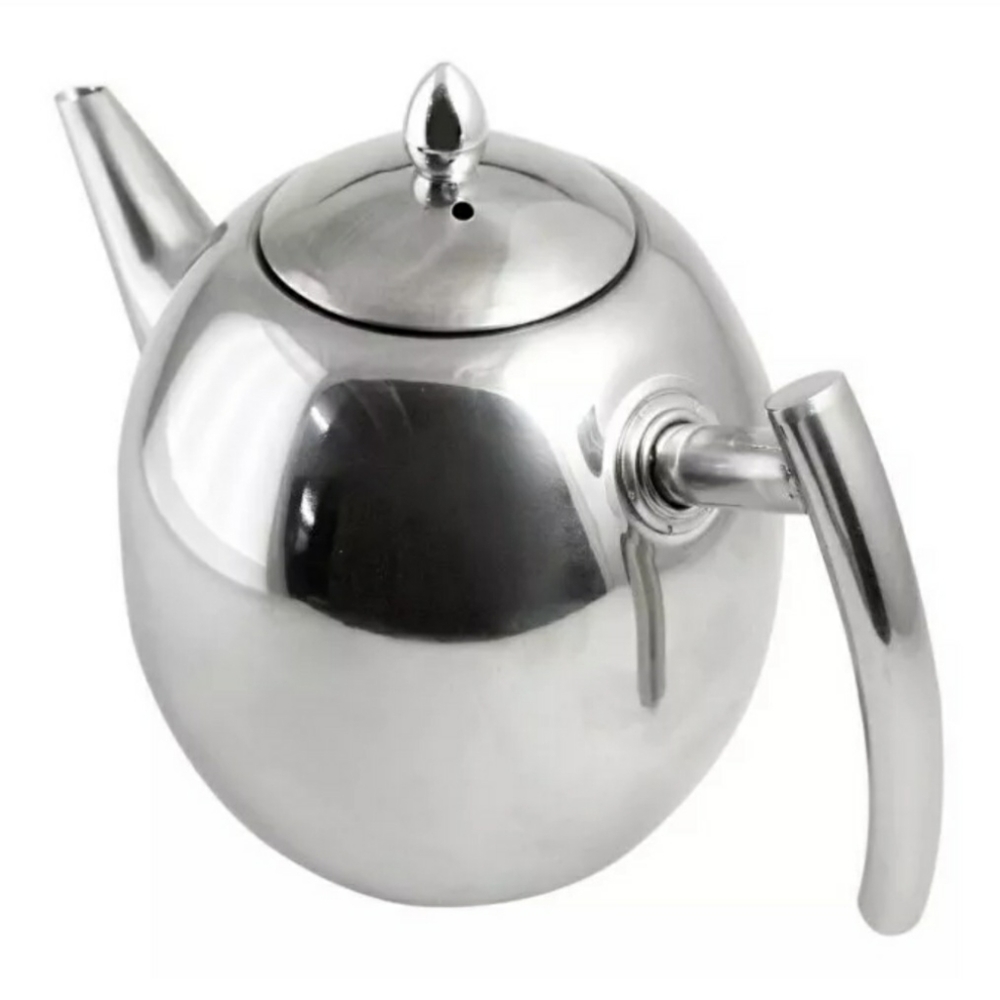 Just Nile stainless steel oval tea pot 1.5L